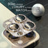 Choiche Camera Lens Protector for iPhone 14 Pro/Pro Max, Bling Cover with 9H Tempered Glass, Metal Ring Decoration
