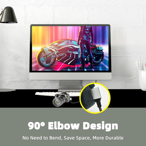 8K 1.6FT, 48Gbps 8K@60Hz Video4K@144Hz 0.5M) GELRHONR Mini HDTV to HDTV Cable Mini Male to Male Support for Camera