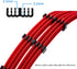 Cable Comb Kit for PSU Extension Cable, SATA and Molex Sleeve Management Tools, Wire Organizer Comb