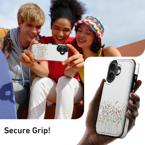 Goodon 17 3 for iPhone Case Wallet - Flip Folio Leather Cover with Trendy Floral Design, Card Slots & Kickstand