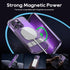 Magnetic iPhone 14 Pro Case with Screen Protector, Slim Kickstand + Camera Protector, Compatible with MagSafe, Clear