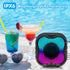 Cinolink IPX6 Shower Bluetooth Speaker, Waterproof Portable Speaker with Loud HD Sound RGB Lights for Home, Beaches