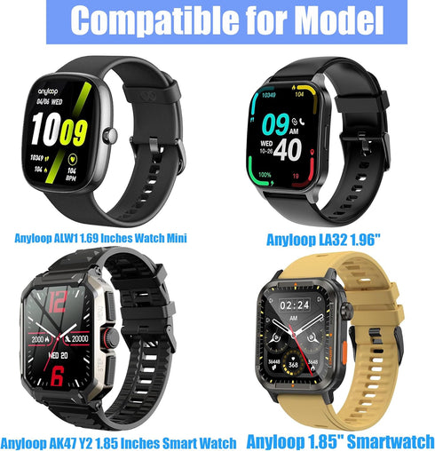 Compatible for Anyloop Smart Watch Charger, Lamshaw Magnetic USB Replacement Charging Cable Compatible for Anyloop ALW1 1.69 Inches Watch Mini / LA32 1.96" Smart Watch / AK47 Y2 1.85 Inches Smart Watch / 1.85 Inches Smart Watch