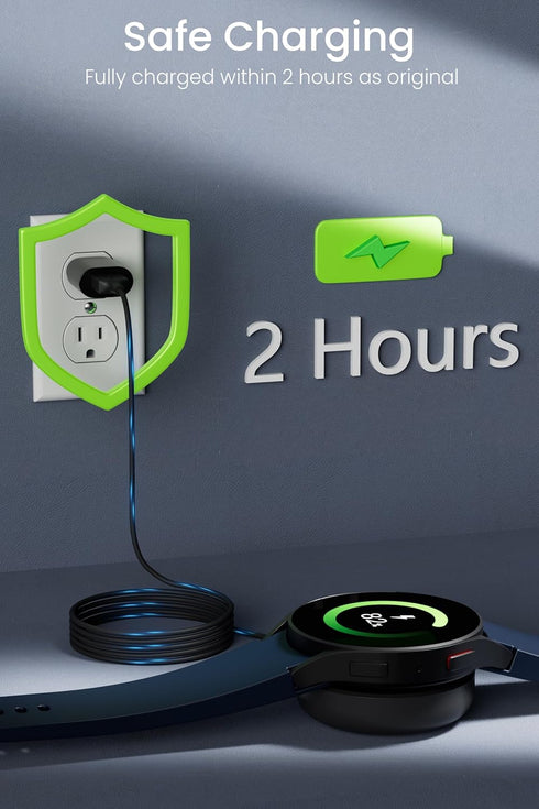 USB Cable Compatible with Samsung Galaxy Watch 6 Charger for Galaxy Watch 6 Classic/5/5 Pro/4/3 - 2Pack