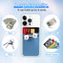 SHANSHUI Phone Card Holder Stick On, Cell Phone Silicone Sticky Wallet Sleeve Pocket Business ID Credit Card Compatible