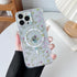 RALEAVO Clear Floral Case for iPhone 13 Pro - Slim, Shockproof, MagSafe Compatible, Cute Flower Branch Design for Women.