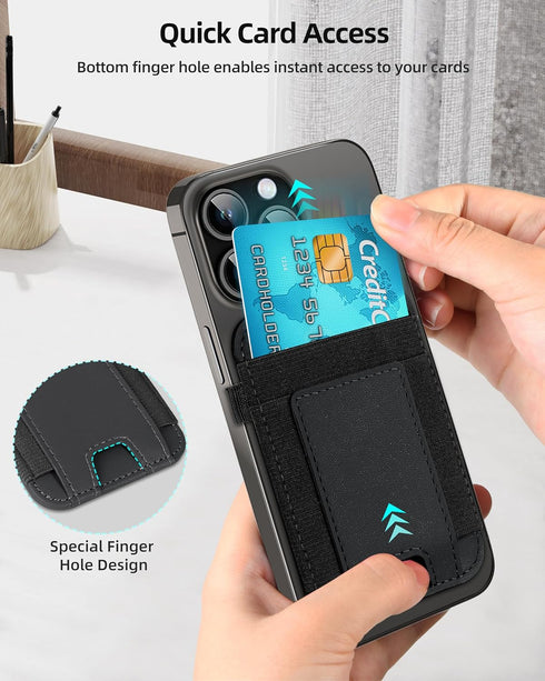 For MagSafe Wallet, Strong Magnetic Wallet for iPhone 15/14/13/12 Series, Magnetic Card Holder Wallet for iPhone Wallet