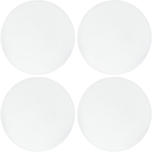 ACROPIX 7 Inch Universal Speaker Grills Mesh for Audio Subwoofer, White - Pack of 4, 183x193x11mm