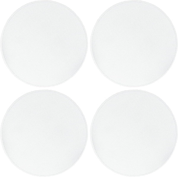 ACROPIX 7 Inch Universal Speaker Grills Mesh for Audio Subwoofer, White - Pack of 4, 183x193x11mm