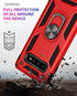 Androgate Case for Samsung Galaxy S10 Plus with HD Screen Protectors - Military-Grade Metal Ring Holder Kickstand,