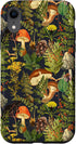 iPhone XR Case, Mushroom Woodland Scene with Elderberries, Fungi, Nature Shrooms