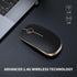 VssoPlor Wireless Mouse, 2.4G Slim Portable Computer Mice with Nano Receiver for Notebook, PC, Laptop, Computer (Black