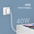 Milipow 40W Dual Ports PD3.0 USB-C Compact Charger Adapter for Smartphones, iPad Pro, Air, Google Pixel, AirPods