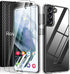 Rayboen Galaxy S21 Plus Case - Slim Shockproof Cover with 2X Soft Screen Protector, Crystal Clear Hybrid for S21+ 5G.