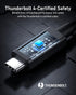 4 8K/4K Display/40Gbps USB4, 4/3, 16(240W, 2.3FT) Anker Thunderbolt Certified USB C to USB C Cable, Compatible