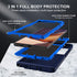 Navy Blue Samsung Galaxy Note 20 Ultra Case with 2Pcs Self Healing TPU Screen Protector & Camera Lens Protector
