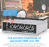 Portable 3-Way Audio Switcher Box Splitter for Headphone Microphones