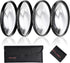 52mm Close-up Filter Set (+1,+2,+4,+10), Professional Macro Filter with Filter Pouch for Camera Lens
