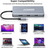 USB C to Dual HDMI Adapter, Multi Display Docking Station with 2 HDMI, Displayport, 100W PD, 3 USB Ports