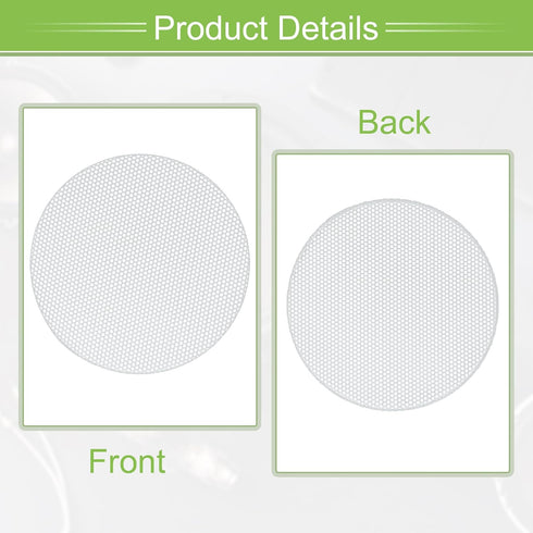 ACROPIX Universal 3 Inch Speaker Grills Mesh for Audio Subwoofer, 84x6.5mm Grille without Frame, White - 2 Pack
