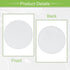 ACROPIX Universal 3 Inch Speaker Grills Mesh for Audio Subwoofer, 84x6.5mm Grille without Frame, White - 2 Pack