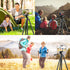 LINKCOOL 42 inches Phone Tripod, Portable Adjustable Cell Phone Tripod Stand with Phone Mount & Wireless Control Remote