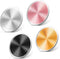 JIYIN Mount Metal Plates for Magnetic Phone Holder, 4 Pack Replacement Circular Patch
