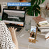 Bamboo Phone Stand Holder Adjustable Folding Phone Stand with Chargeable Hole for Desk