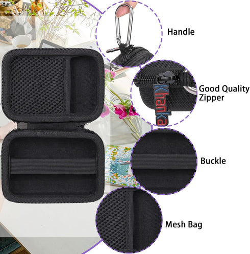khanka Hard Travel Case for LISEN 3 in 1 Charging Station, Travel Wireless Charging Station Case Only, Black