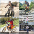 Hiboy Bike Phone Holder, 360° Rotation Adjustable Motorcycle Mount, Bicycle Scooter Handlebar Clip for 5.1" - 6.8"