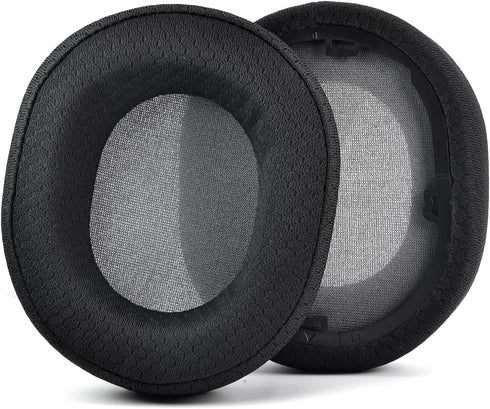 Defean Replacement Earpads for Corsair HS65 HS55 - High-Density Noise Cancelling Foam Cushions (Black Fabric)