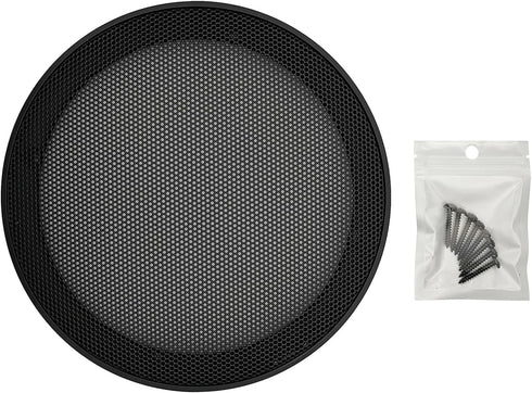 6" Speaker Grill Covers, Car Speaker Subwoofer Guard Protector, ABS Plastic Frame with Metal Mesh, Black - 2Pcs