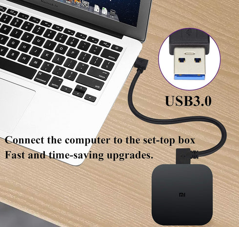 2 Pack Left & Right Angle USB 3.0 A Cable, 90 Degree Type A Male Data and Charging Extension Cable (0.3M/1ft-Black)