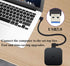 2 Pack Left & Right Angle USB 3.0 A Cable, 90 Degree Type A Male Data and Charging Extension Cable (0.3M/1ft-Black)