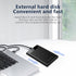SSD HDD Hard Drive Enclosure, 2.5" SATA III USB 3.1 Caddy Case for Fast Data Transfer, Tool-Free, Black
