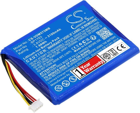Part NO BP1763 Battery Replacement for V-Tech VM5254 RM5754 RM5754HD 5" Digital Video Baby Monitor