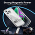Magnetic Case for iPhone 15 Pro Max, Clear, with Slim Kickstand & Screen Protector, Compatible with MagSafe