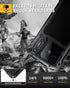 Lanhiem 17 for iPhone Metal Case with Kickstand, Compatible with MagSafe, Built in Tempered Glass Screen Protector