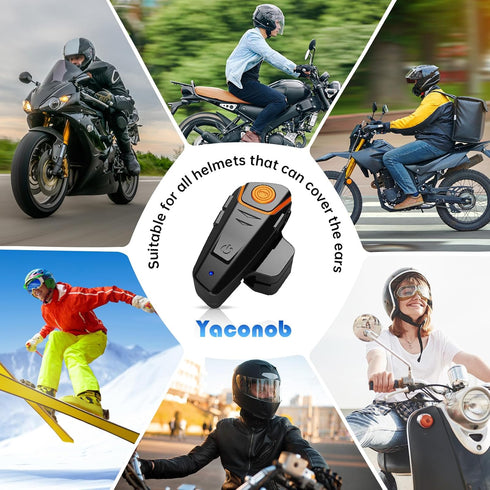 Helmet Bluetooth Headset Bt-S2ns, 1000m Helmet Communication System, 1 Pack, Connect Up to 3 People, 2 People Talk at