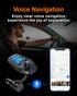 Upgraded Bluetooth FM Transmitter for Car, Wireless Radio Adapter Kit with 1.8" Color Display, Fast Charge 18W - Black