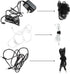 Cable Management Ties (30) 8" Reusable Self-Gripping Cord Straps for Organizing Cables and Wires