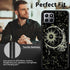 Rossy for Boost Mobile Celero 5G Plus Case - Slim Soft TPU Silicone Shockproof Protective Cover with Glitter Moon Sun
