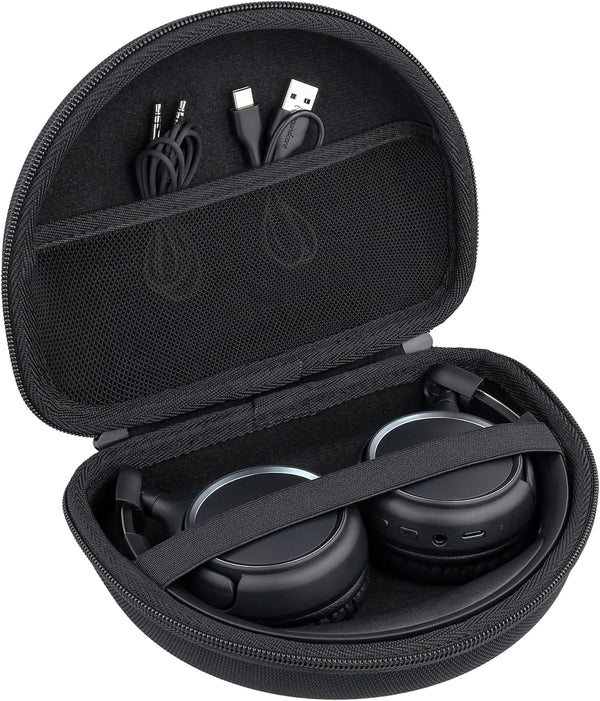 Aenllosi Hard Storage Case for Soundcore H30i Wireless On-Ear Headphones (Black, Case Only)