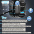 Wireless Headset with Microphone, Single-Ear Headphone, Adjustable Headband, Noise Isolation Mic for Home Office