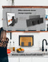 Universal Wall Mount for Laptop/Keyboard/Tablet/Router/Cable Box, Black Shelf Holder Organizer for Electronics Storage