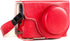 MegaGear MG1262 Ever Ready Leather Case for Panasonic Lumix DC-ZS80, DC-ZS70, DC-TZ95, DC-TZ90 - Red