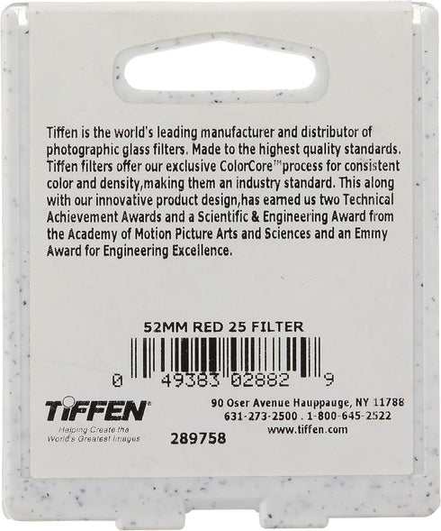 Tiffen 52mm 25 Filter (Red)