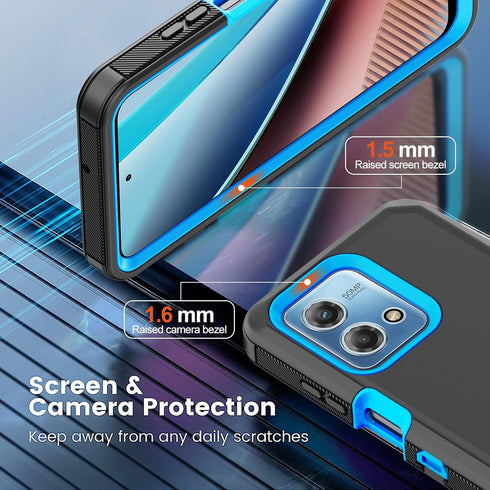 Annymall Case for Motorola Moto G Stylus 4G 2023, Full Body Shockproof Drop Protection with 2 Screen Protectors -