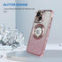 Losin 15 Compatible with iPhone Magnetic Glitter Case Compatible with MagSafe Luxury Bling Rhinestone Case with Logo