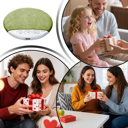 Generic 3.78x3.78x0.43 Inch Pillow Speaker, White Noise Device, Sleep Aid with Timer, Bedside Relaxation Gear, Bedroom